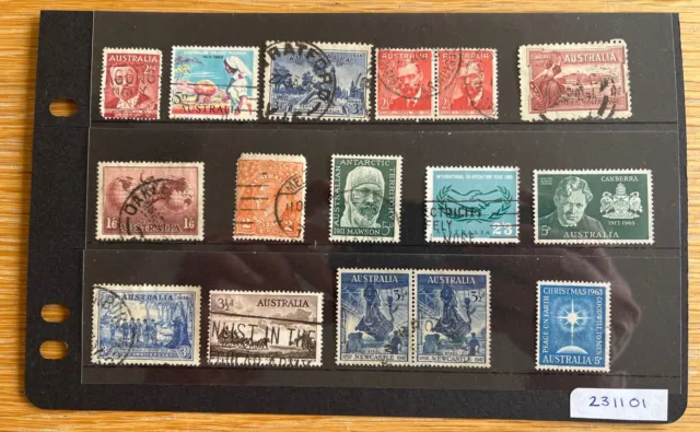 Australian Pre Decimal Old Stamps - 3 1/2d 1797 Newcastle 1947 NT Royal Mail