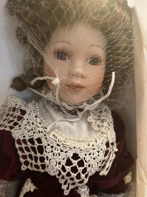 Heritage Signature Collection "Rosanna" Porcelain Doll. New in box. Inc. Baby 