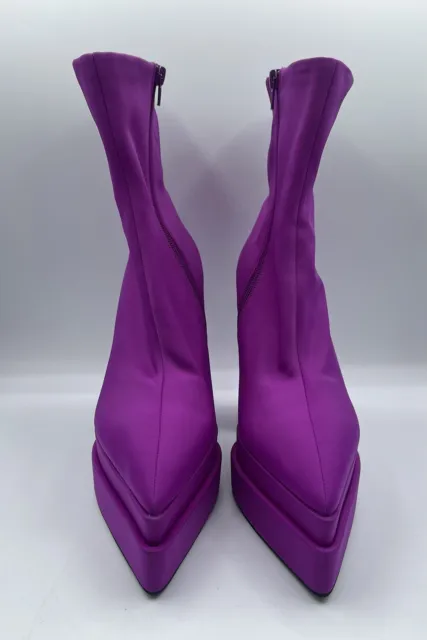Jeffrey Campbell x Free People Raya Pointed Platform Boots - Purple, Sz10 NWOB