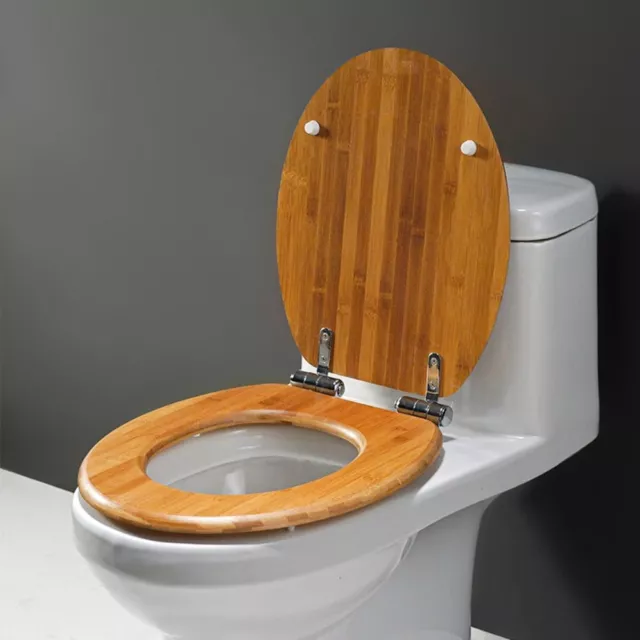 per il bagno Legno Cerniere Coprisedili Sedile del water Bagno Sedili WC