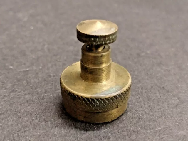 Vintage Old Rare Unique Brass Stove Screw Cap, Collectible