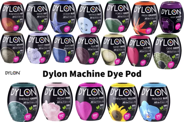 DYLON Machine Teinture Pod 350g - Complet Gamme de Couleurs Disponible