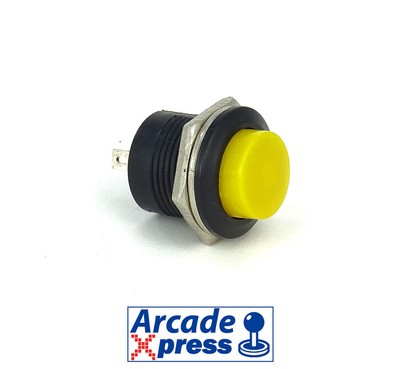 Jamma Bouton Poussoir Arcade 30mm Jaune Faston Jamma Push Bartop Raspberry REF481 