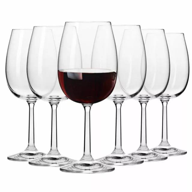 Krosno Pure Copas de Vino Tinto | 6 pcs | 350 ml | Lavavajillas