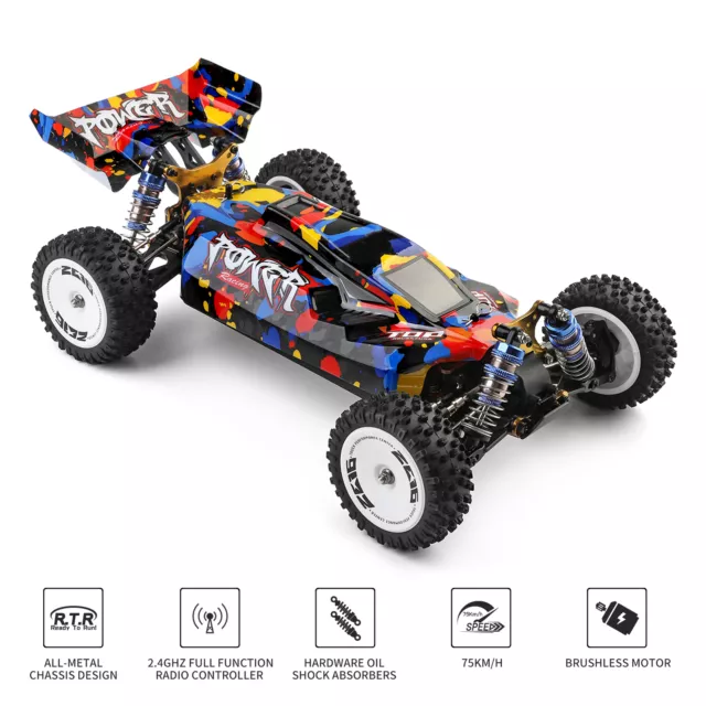 WLtoys XKS 124007 2.4G 1:12 RC Auto 4WD 75km/h HighSpeed Buggy Off-Road Car DHL 3
