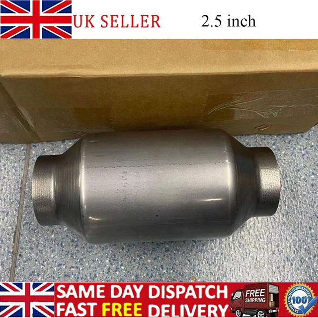 Convertitore catalitico da 2,5" POLLICI SPORT CAT HI FLOW 200 CELLE UNIVERSALE INOX UK