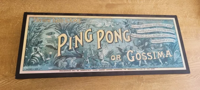 Ping Ping or Gossima. Table Game