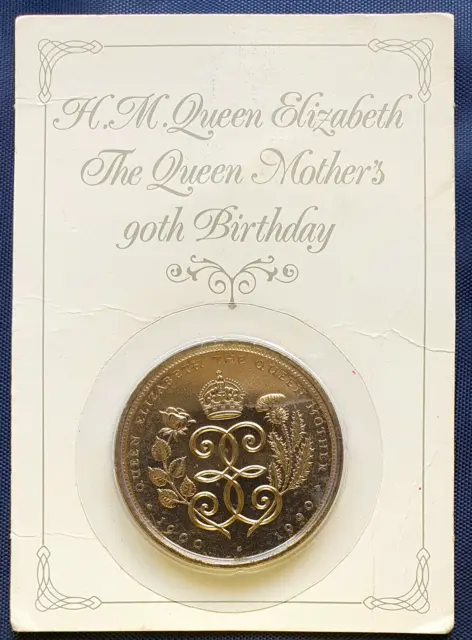 1990 £5 Crown Royal Mint Pack Queen Mother 90th Birthday BU Beautiful Design