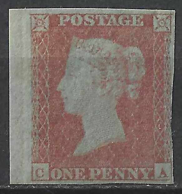 GB SG8 QV 1841 1d rosso, DA, 3 margini, nuovo di zecca, gomma piena, montato come nuovo