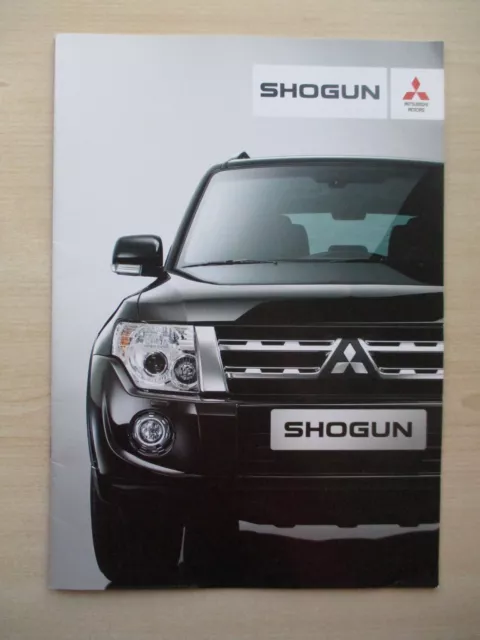 Mitsubishi Shogun UK Sales Brochure (2011 / 2012); Inc Warrior.