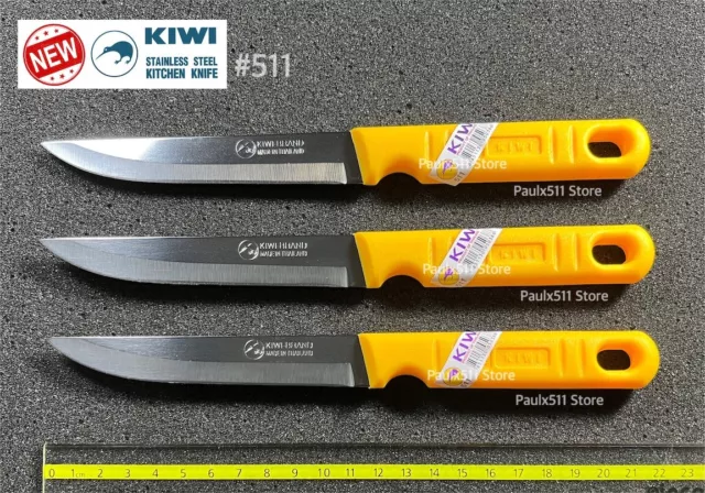 12 Pcs, Kiwi Knife, Stainless Steel, 501; 502; 511; 512; 195 Thailand Brand  New