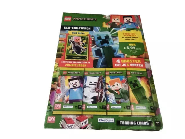 Minecraft ECO-MULTIPACK Booster sammeln 4 Booster = 24 KARTEN 4 Spezialkarten