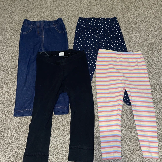 bundle of 4 girls leggings 18-24 months