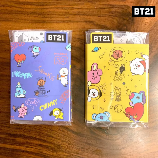 BTS BT21 Official Authentic Goods Sticky Memo Ver3 2SET By Kumhong + Tracking#