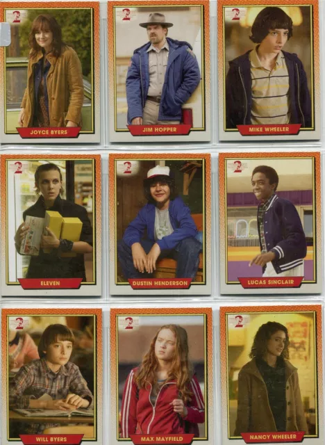 Stranger Things Season 2 Complete Character Chase Card Set C1-20