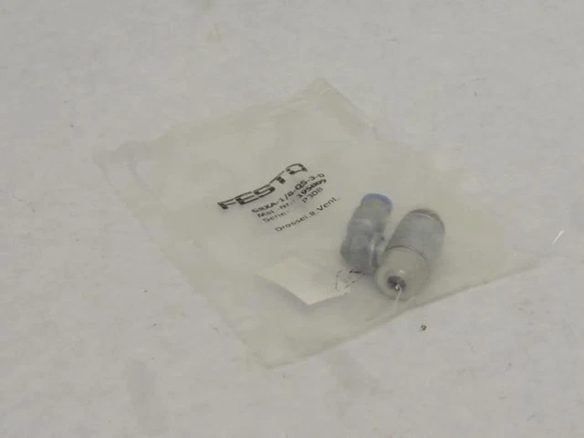 209735 New-No Box; Festo GRXA-1/8-QS-3-D One Way Flow Control Valve; 1/8"; 19580