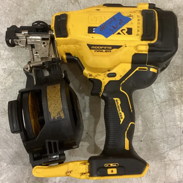 BROKEN DEWALT DCN45RN 18V XR Cordless Roofing Coil Nail Gun For Parts