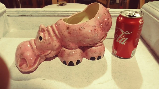 Collectable Happy Hippo Planter