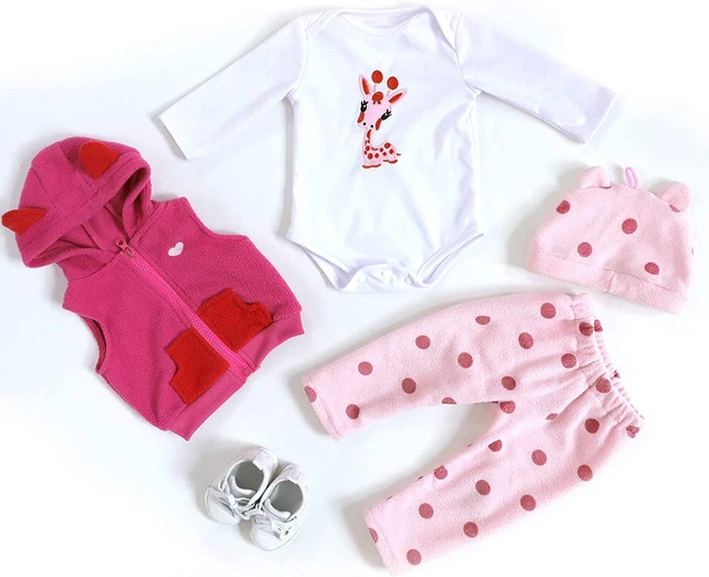 20-24 Inch Reborn Dolls Clothes for Baby Doll Newborn Girl Dolls Jumpsuit Outfit
