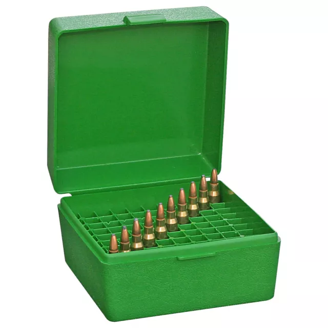 Mtm 100 Round Flip-top Rifle Ammo Box 22-250, 308 Win, 243  #rm-100-10 2