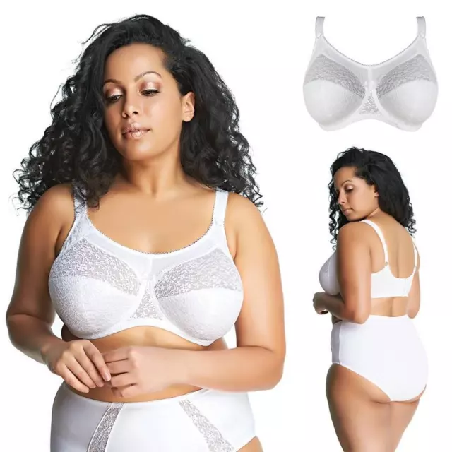 GODDESS ADELAIDE BRA Underwired Full Coverage 6661 White Lace 34 to 48 F-K  Cups £35.90 - PicClick UK