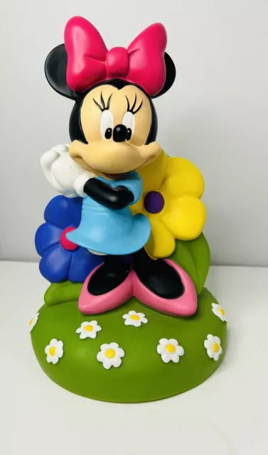 Disney Minnie Mouse Hard Vinyl with Stopper Vintage Coin Piggy Bank