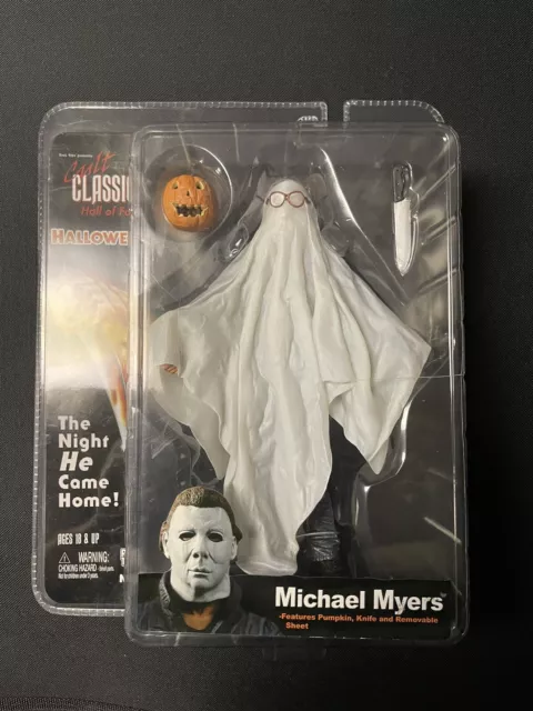 NECA Cult Classics Hall Of Fame HALLOWEEN Michael Myers GHOST BOB SHEET Figure