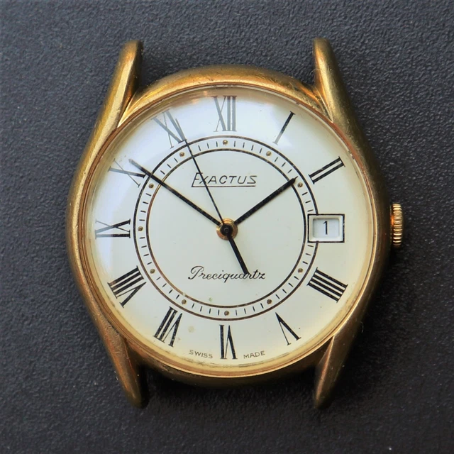 EXACTUS PRECIQUARTZ VINTAGE Watch Eta Quartz Reloj Montre