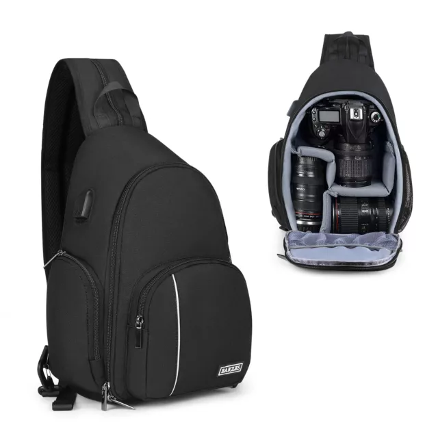 Camera Sling Backpack Camera Bag for DSLR SLR Mirrorless Camera for Canon/Nikon