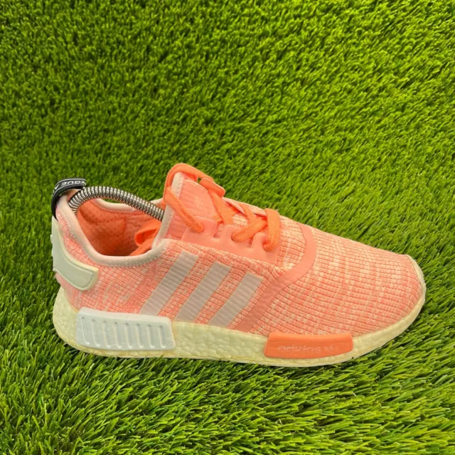 Adidas NMD_R1 Runner Womens Size 9 Pink White Athletic Shoes Sneakers BY3034