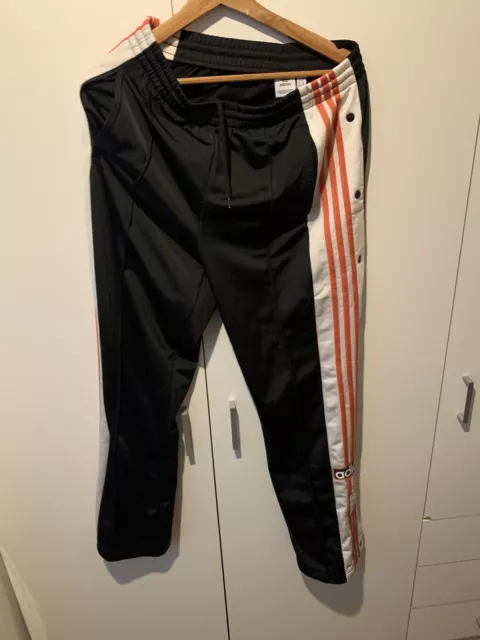 Tubo da jogging Adidas taglia M vintage Adidas anni '90 pista pantaloni a bottoni