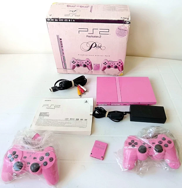CONSOLE SONY PS2 Slim Rose - Pink Starter Pack Complet - Rare EUR 550 ...