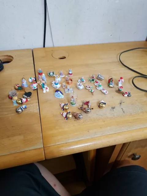 Hallmark Miniature Ornament Lot Of 43 No Boxes