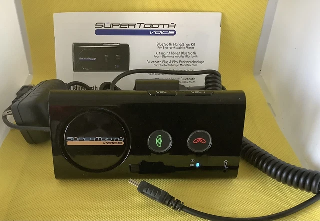 Supertooth 3 Bluetooth Handsfree Car Voice Speakerphone ( New - Complete ) See D