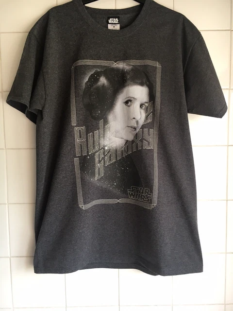 Star Wars Principessa Leia Rule The Galaxy Grigio Medio 38-40" Film Raro Vintage