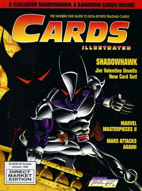1994 Cards Illustrated Magazine #1 SHADOWHAWK, Awesome First Issue With Promos