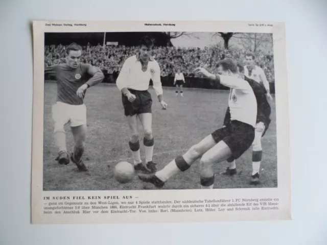 VfR Mannheim-Eintracht Frankfurt  4.12.1960  Bart Lutz Höfer Loy Schymik   1357