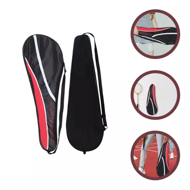 2 Pcs Suitcase Accessories Badminton Racket Bag Tennis Bags Portable