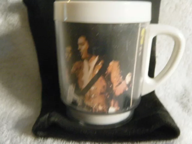 Elvis Presley The King Lives On 1935 - 1977 Plastic Vintage Coffee Cup or Mug