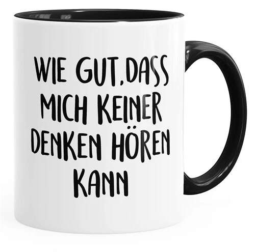 MoonWorks® Kaffeetasse Mit Spruch „Das Ist Taube Sei Wie Taube Scheiss Auf Alles“ – Weiß, 325 Ml