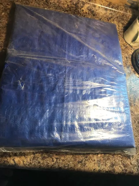 Dry Top Tarpaulins 8' x 10' Polyethylene Blue Tarp with Grommets 3