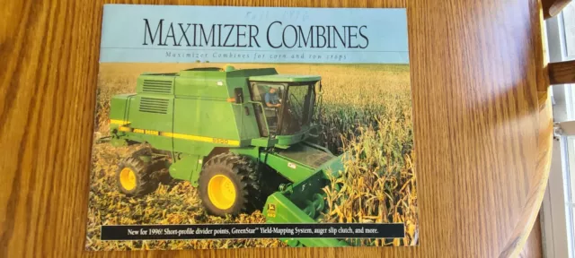 1996 John Deere Maximizer Combines For Corn & Row Crops Sales Brochure DKA111