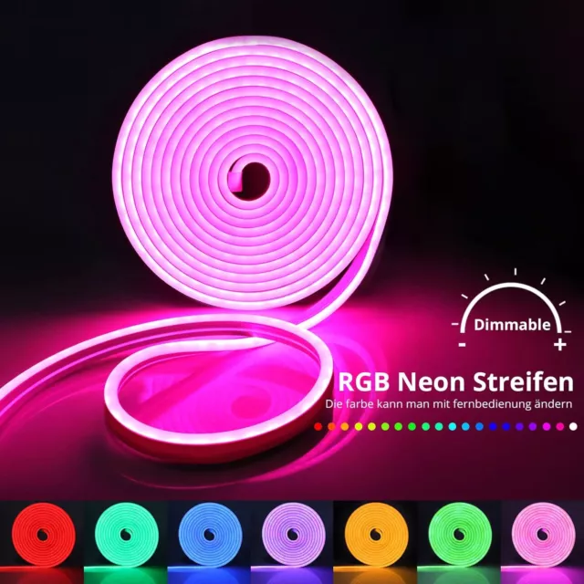 Striscia LED 3M Neon RGB IC Effetto Arcobaleno 24V Impermeabile Striscia Sincronizzazione Musica 2