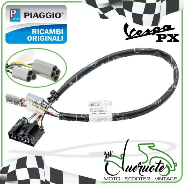 Cavo Contachilometri Cablaggio Nero Per Vespa Px 125 150 200 Originale Piaggio