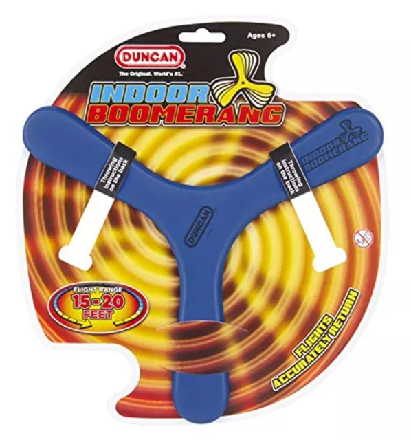 Duncan Toys Indoor Booma, Boomerang Toy Varying Colors, Random Color Selected