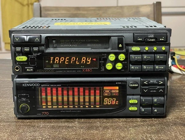 KENWOOD KRC-X880 KGC-770 1DIN Cassette Equalizer Deck Player