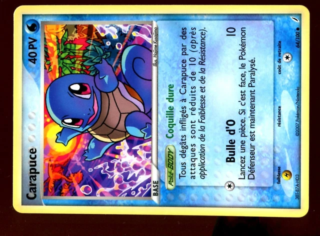 Pokemon Gardiens Cristal Unco N°  64/100 Carapuce