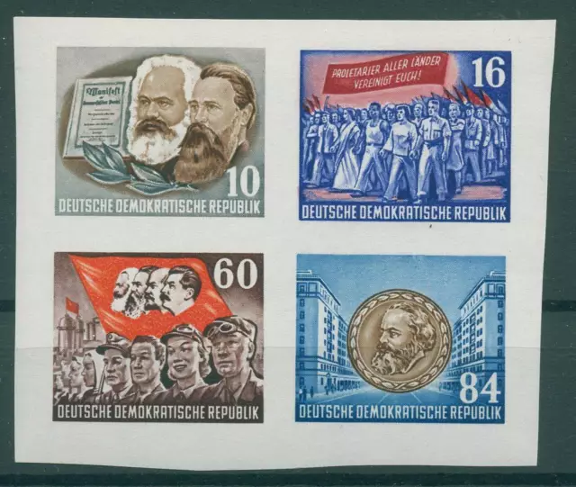 DDR 1953 HERZSTÜCK aus Block 9B postfrisch (231768)