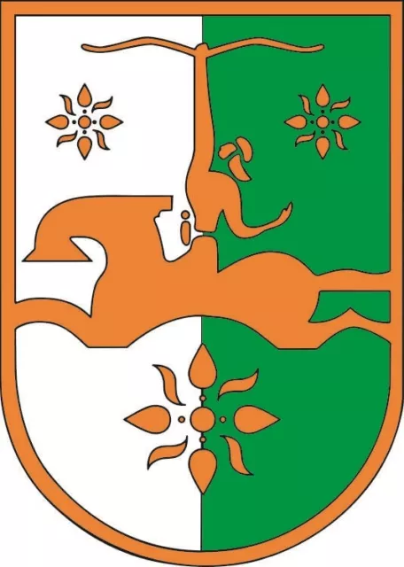 Aufkleber Abchasien Wappen Autoaufkleber Sticker Konturschnitt