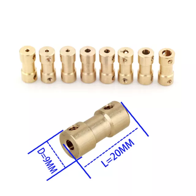 2/2.3/3/3.17/4/5/6mm Motor Transmission Shaft Coupling Coupler Connector Sleeve 2